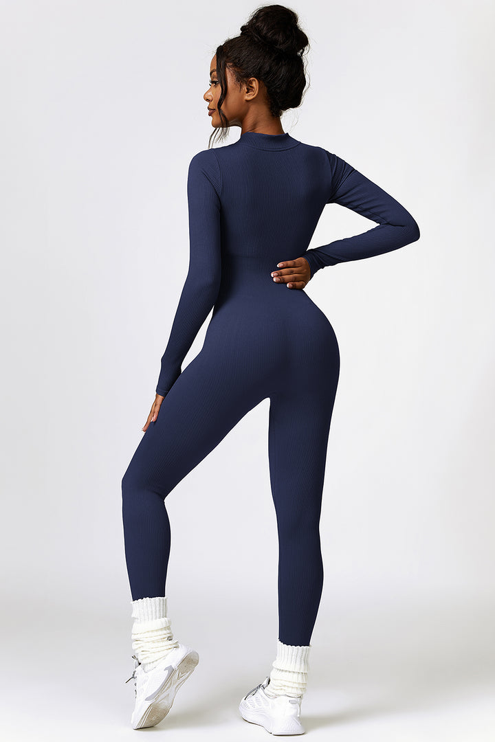 Sculpt & Sweat Half Zip Jumpsuit