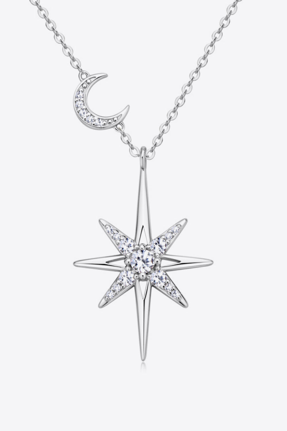 Delicate Sparkle: Moissanite Pendant Necklace