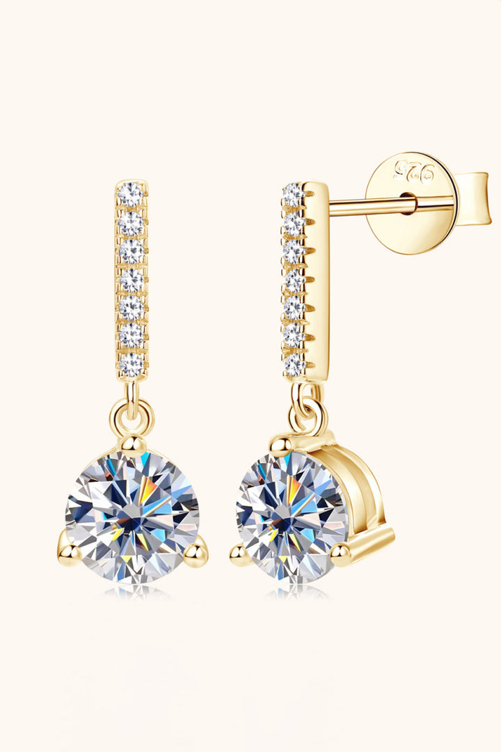 Hera's Halo 2 Carat Moissanite Earrings