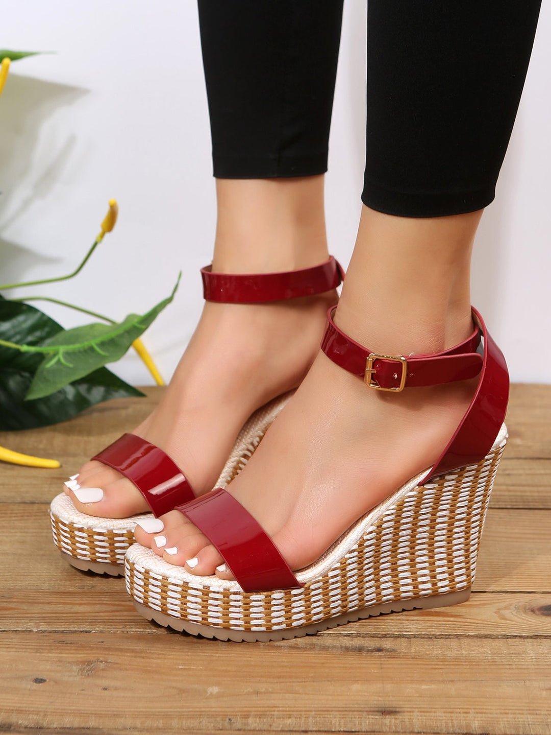 Gaia's Oasis Woven Wedge Sandals