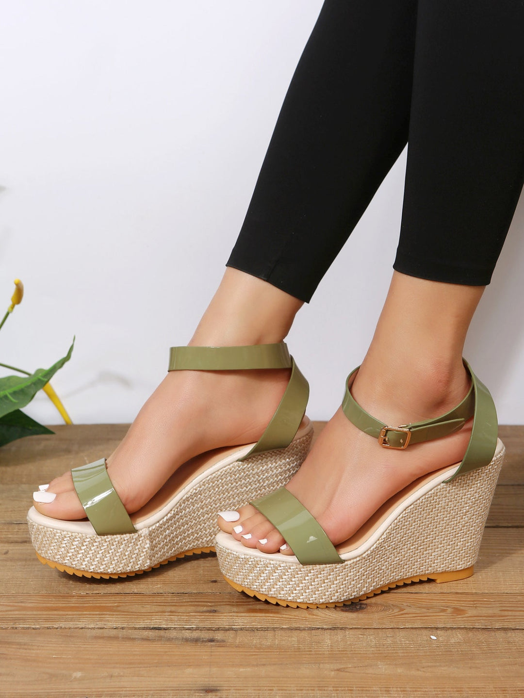 Gaia's Oasis Woven Wedge Sandals