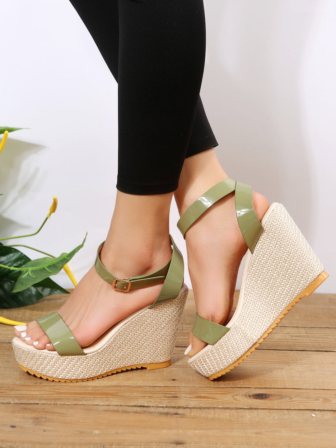 Gaia's Oasis Woven Wedge Sandals