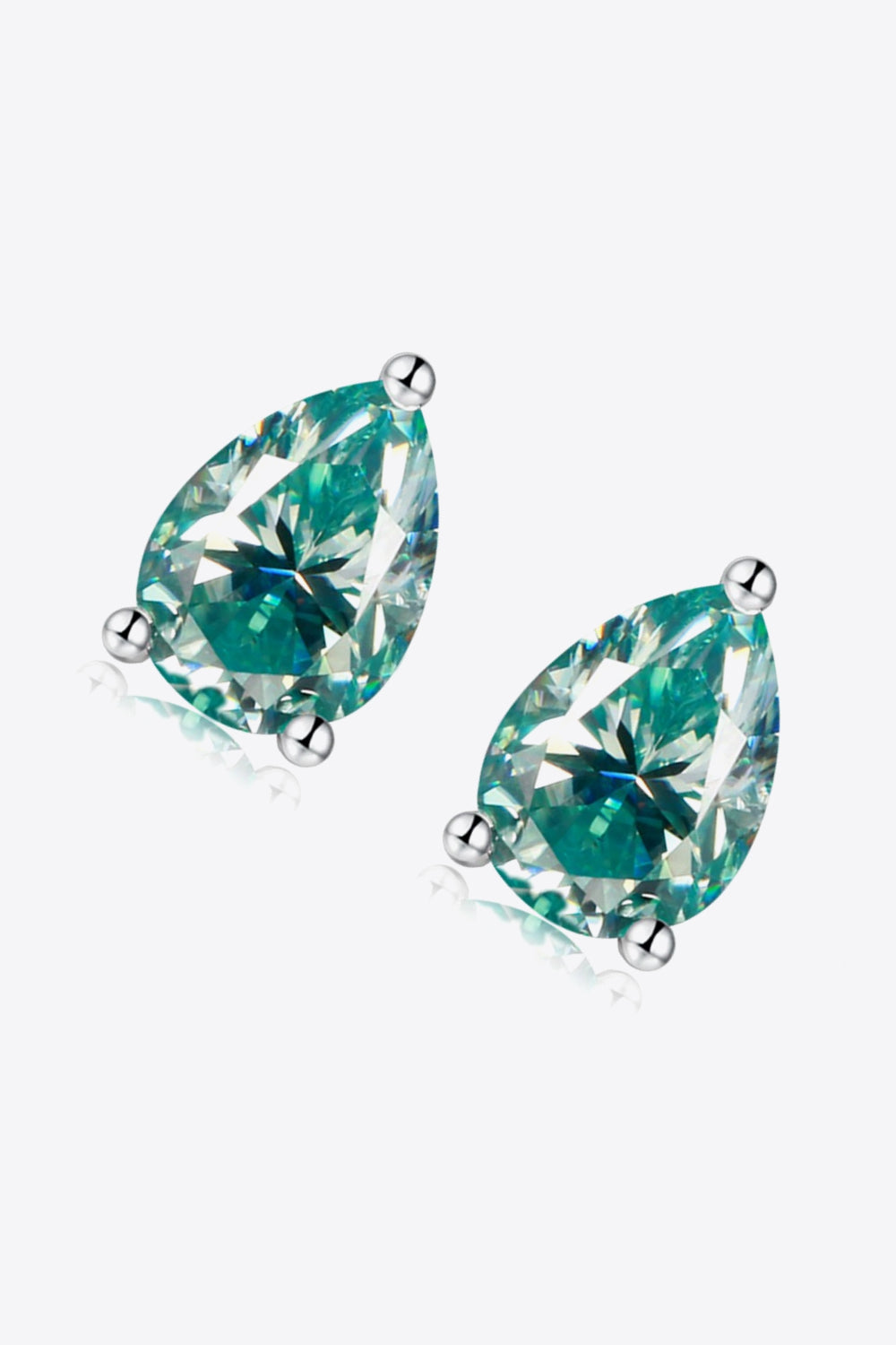 Niobe's Tears 2-Carat Moissanite Teardrop Earrings