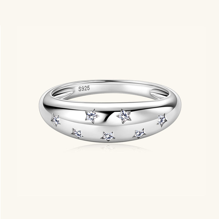 Celestial Sparkle Moissanite Ring