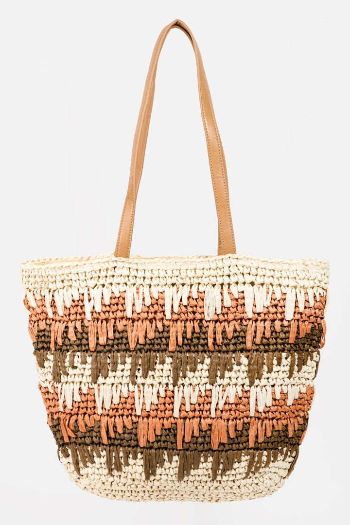 Natura's Riviera Handwoven Straw Tote