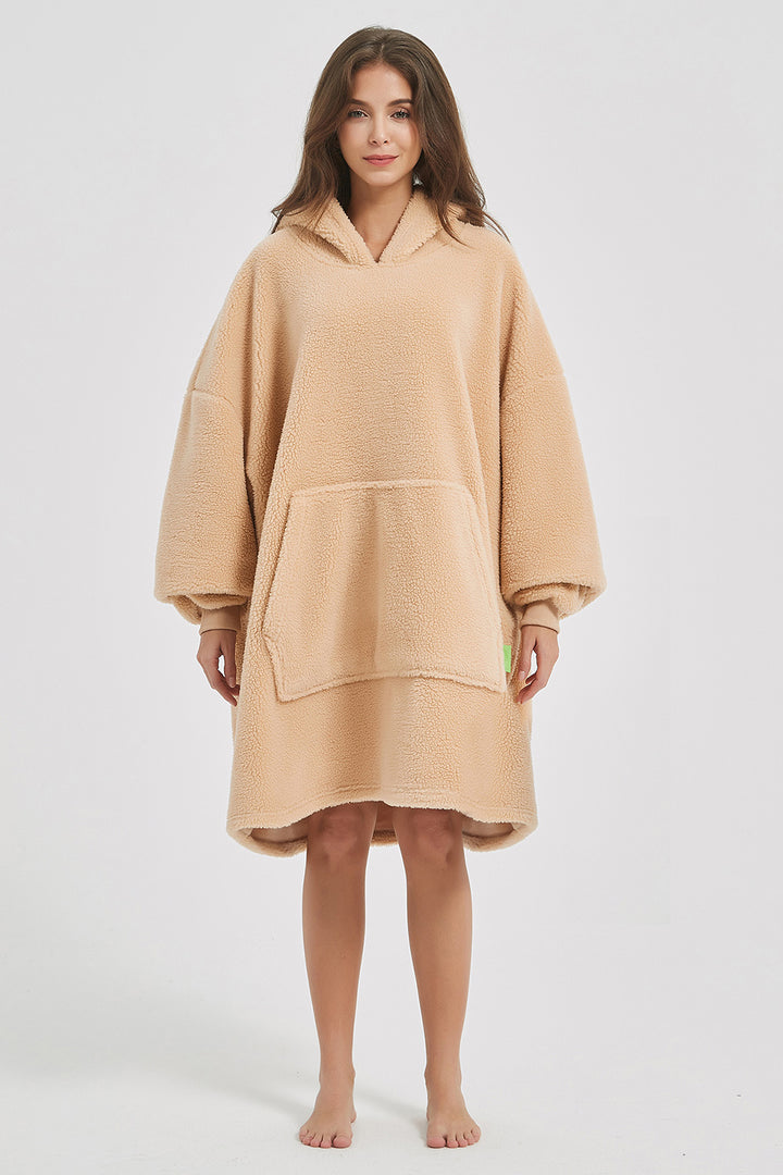 Cozy Cloud Oversized Fuzzy Lounge Dress