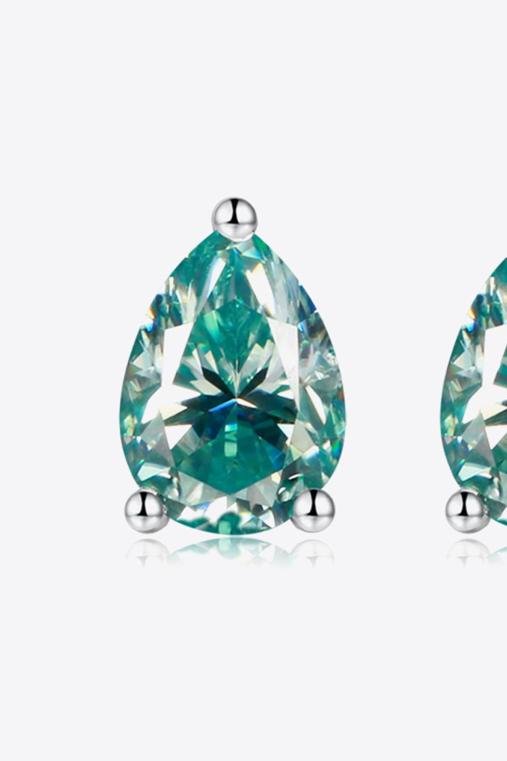 Niobe's Tears 2-Carat Moissanite Teardrop Earrings