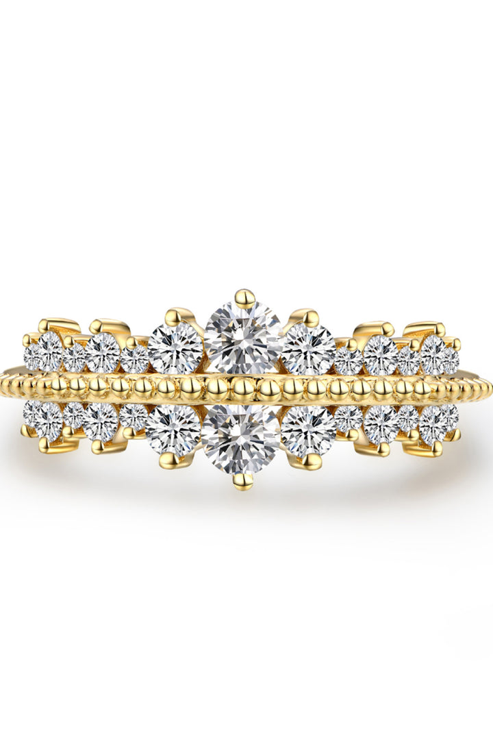 Petite Multi-Stone Moissanite Stacking Ring