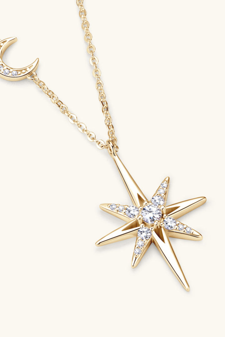 Delicate Sparkle: Moissanite Pendant Necklace