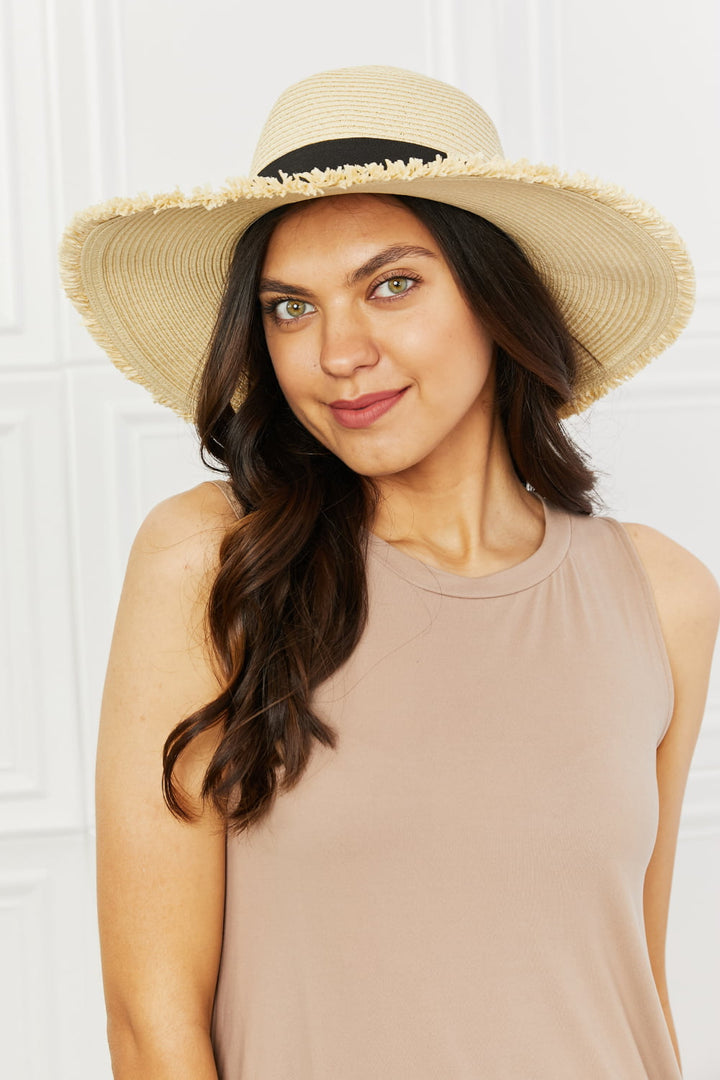 Lunar Lullaby Fringed Straw Hat