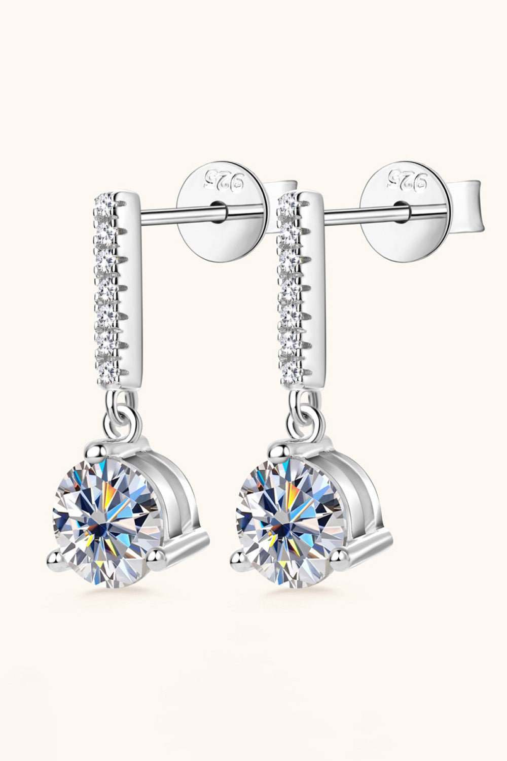 Hera's Halo 2 Carat Moissanite Earrings