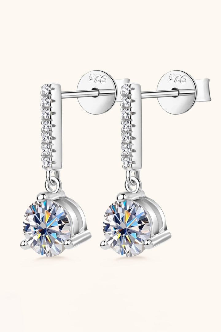 Hera's Halo 2 Carat Moissanite Earrings