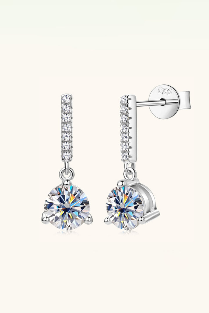 Hera's Halo 2 Carat Moissanite Earrings