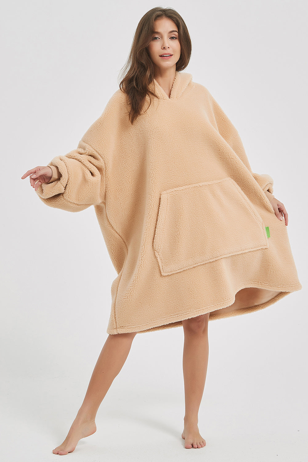 Cozy Cloud Oversized Fuzzy Lounge Dress