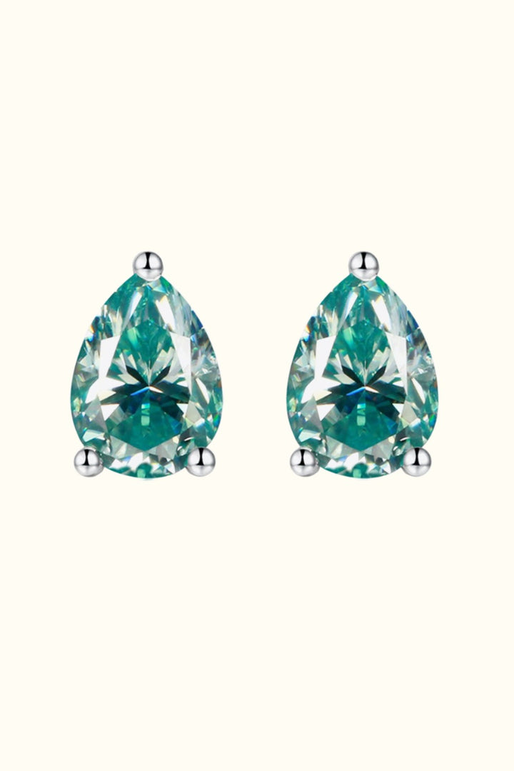 Niobe's Tears 2-Carat Moissanite Teardrop Earrings