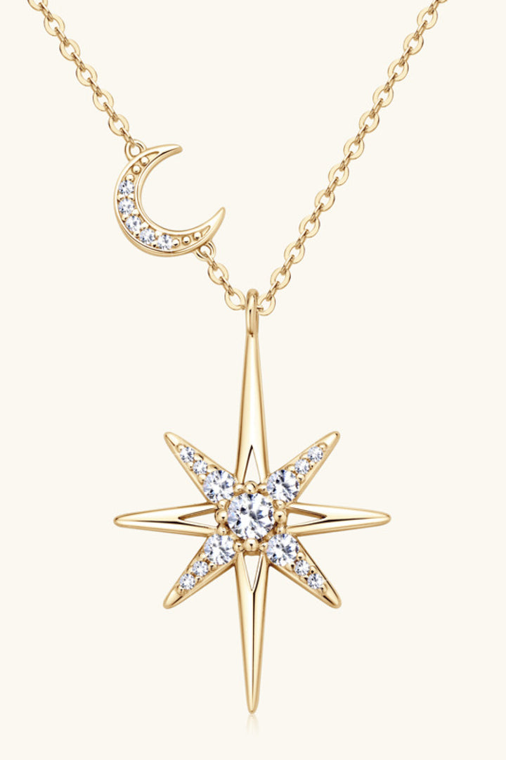 Delicate Sparkle: Moissanite Pendant Necklace