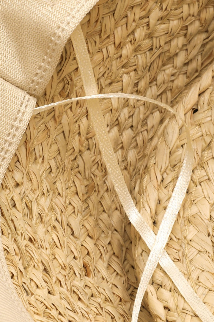 Aegean Aura: Wide Brim Straw Hat