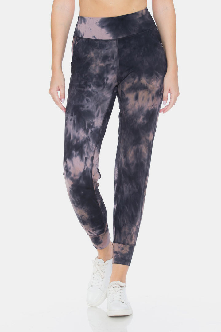 Swirl & Sweat Tie-Dye Cropped Leggings