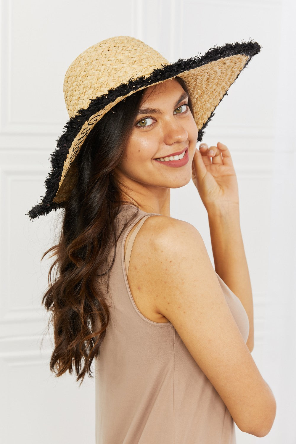 Calypso's Cove Fringed Floppy Hat