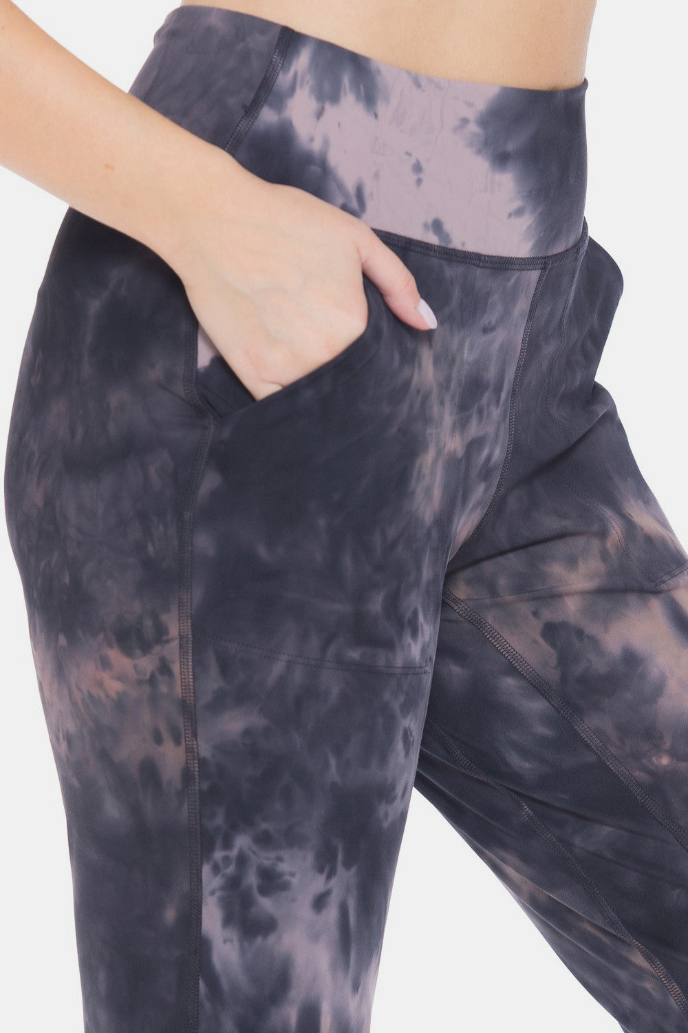 Swirl & Sweat Tie-Dye Cropped Leggings