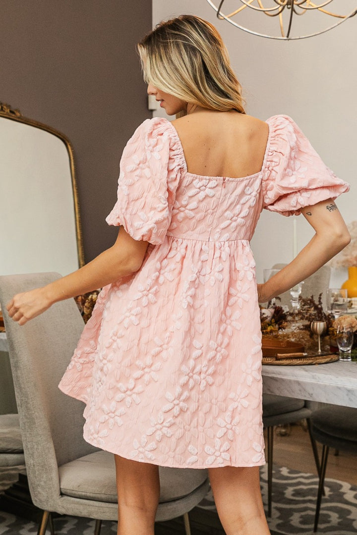 Diana's Garden Flirty Floral Milkmaid Mini Dress