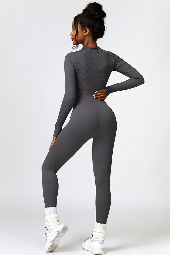 Sculpt & Sweat Half Zip Jumpsuit