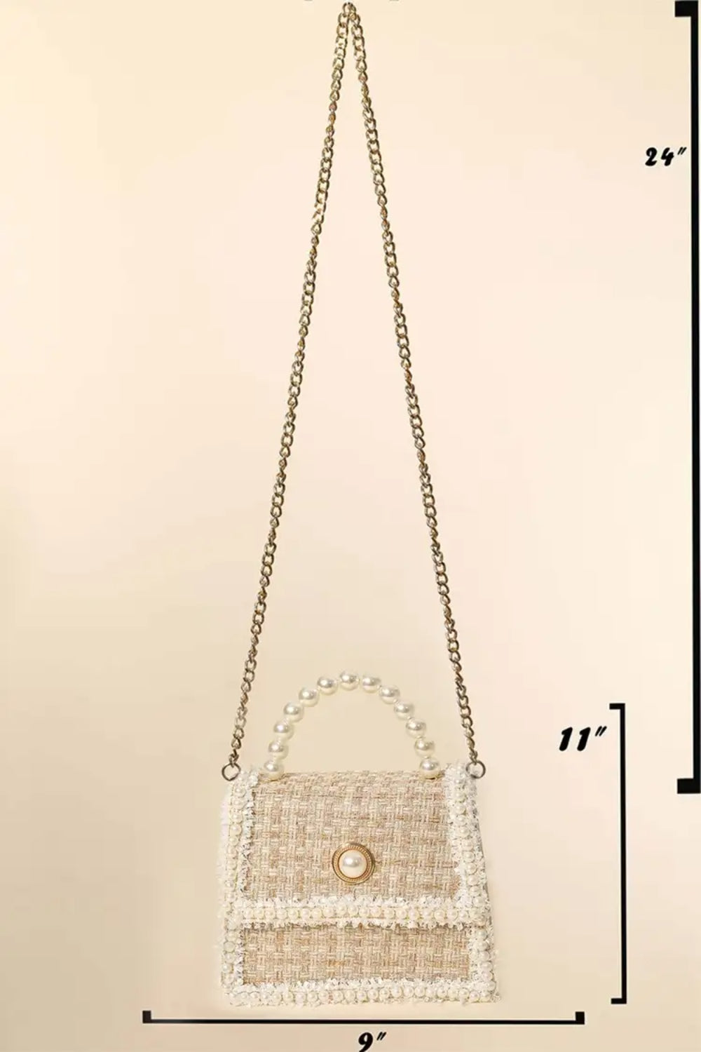 Theia's Treasure Handwoven Pearl Accented Handbag