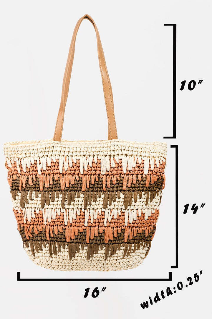 Natura's Riviera Handwoven Straw Tote