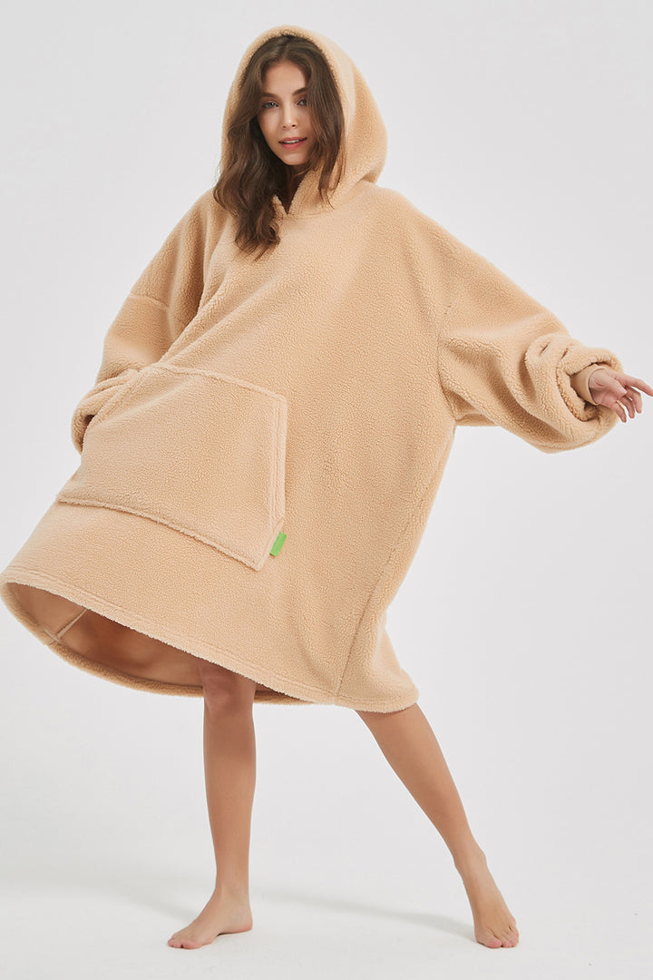 Cozy Cloud Oversized Fuzzy Lounge Dress