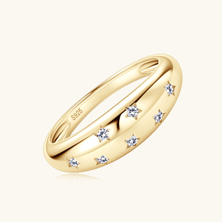 Celestial Sparkle Moissanite Ring