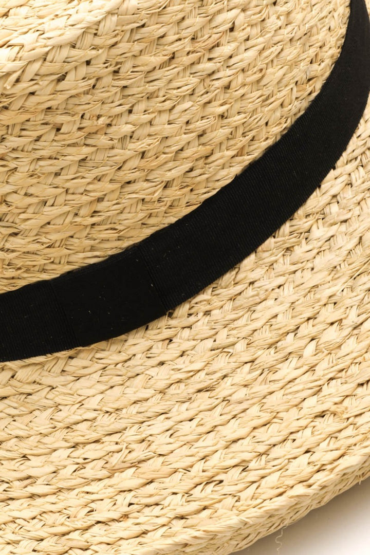 Aegean Aura: Wide Brim Straw Hat