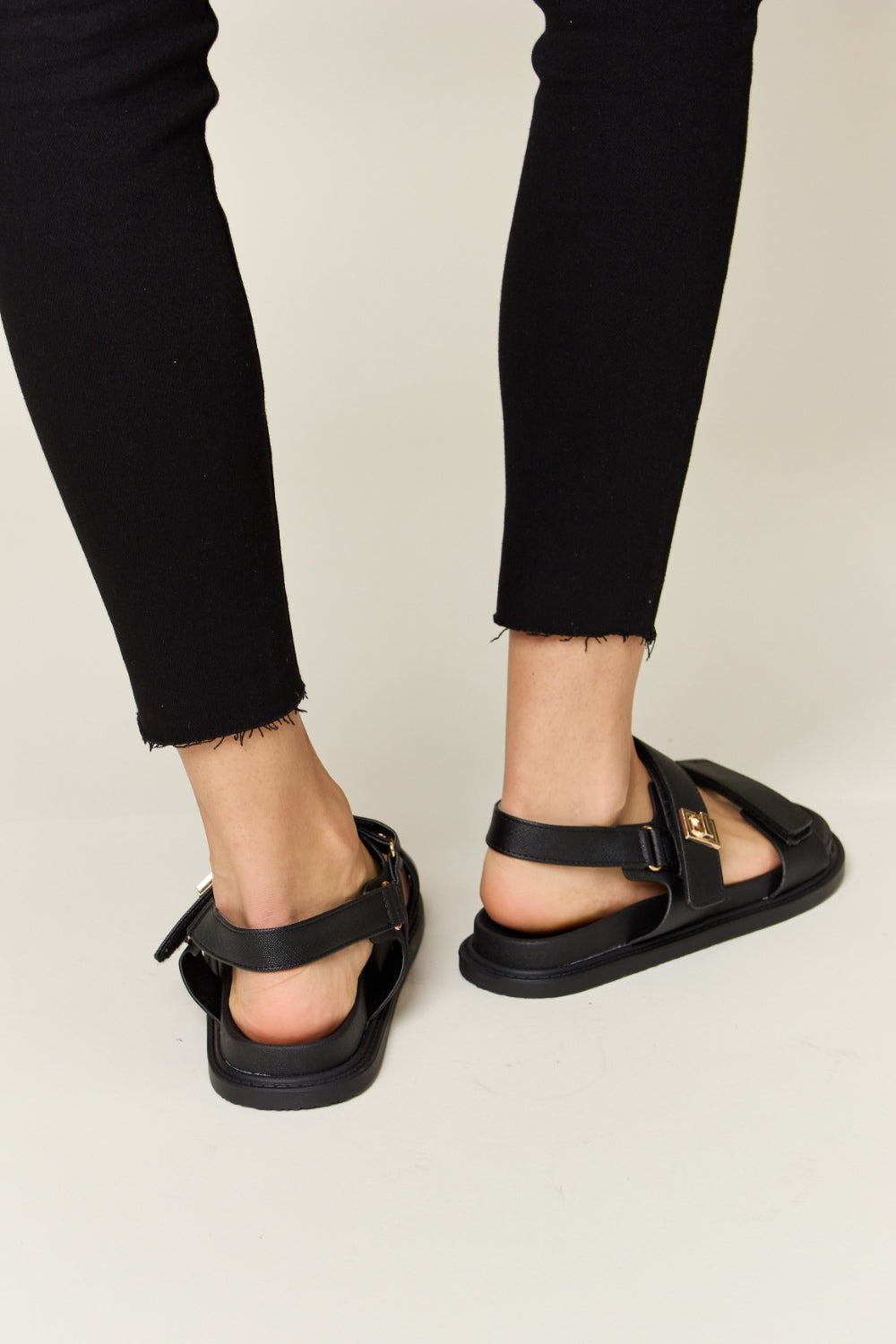 Nereid's Whisper Double Strap Slingback Sandals