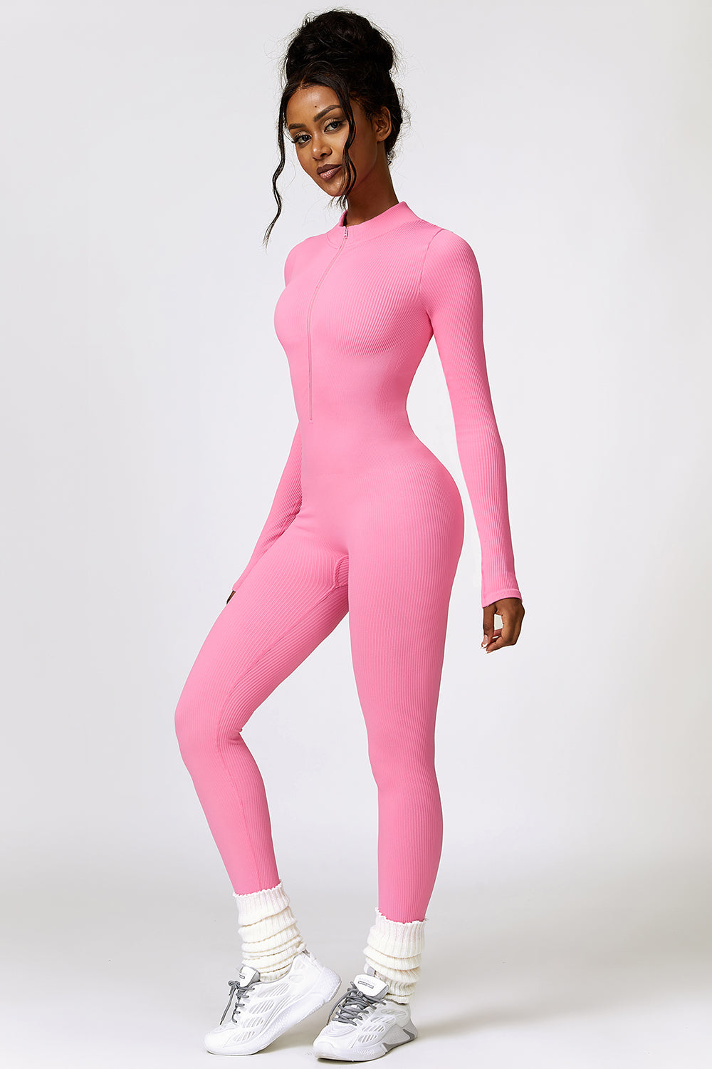 Sculpt & Sweat Half Zip Jumpsuit