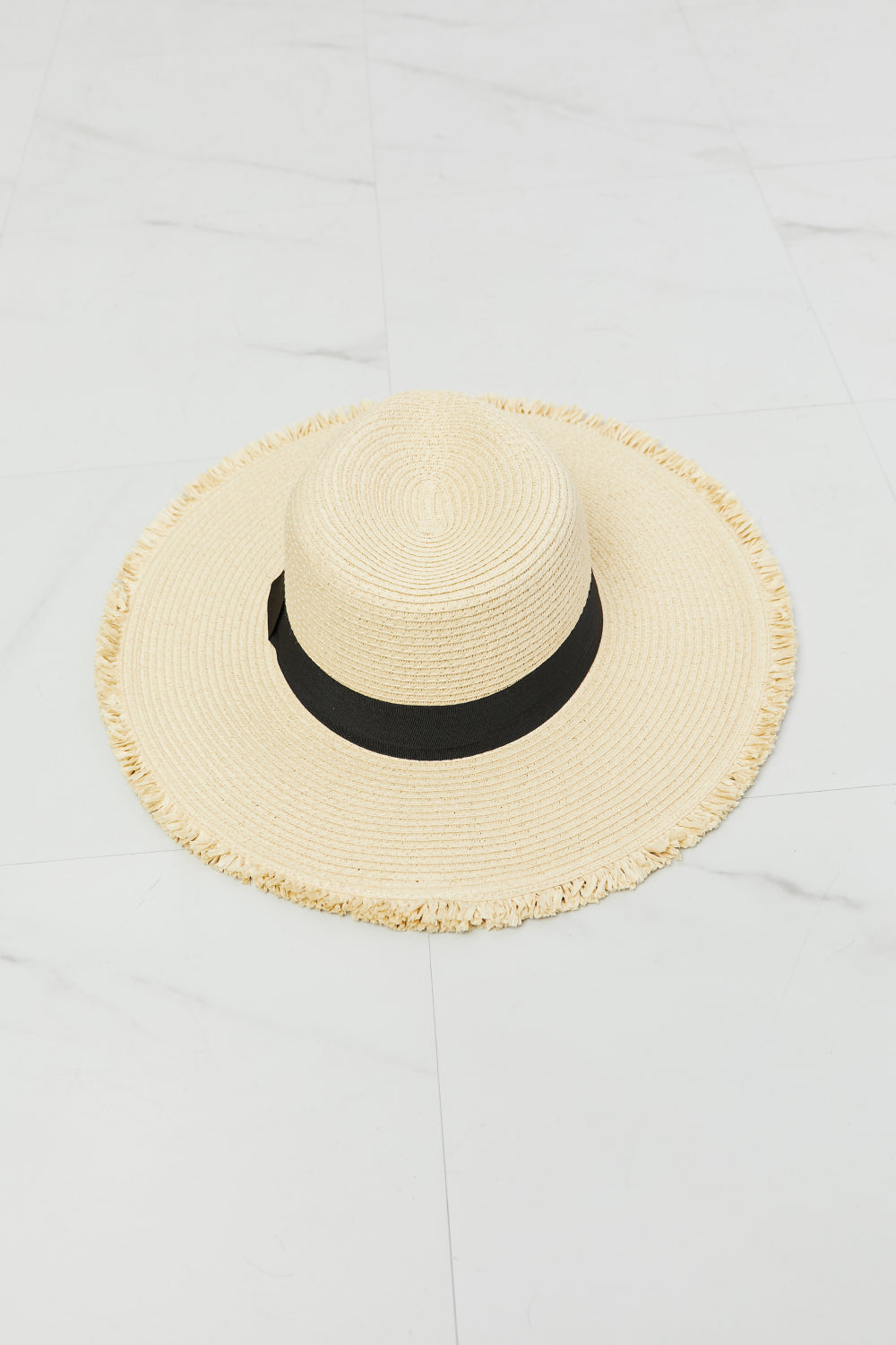 Lunar Lullaby Fringed Straw Hat