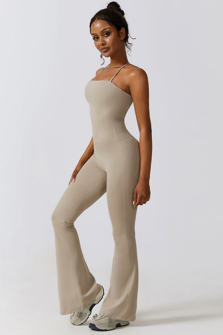 Flare Flow Halter Jumpsuit