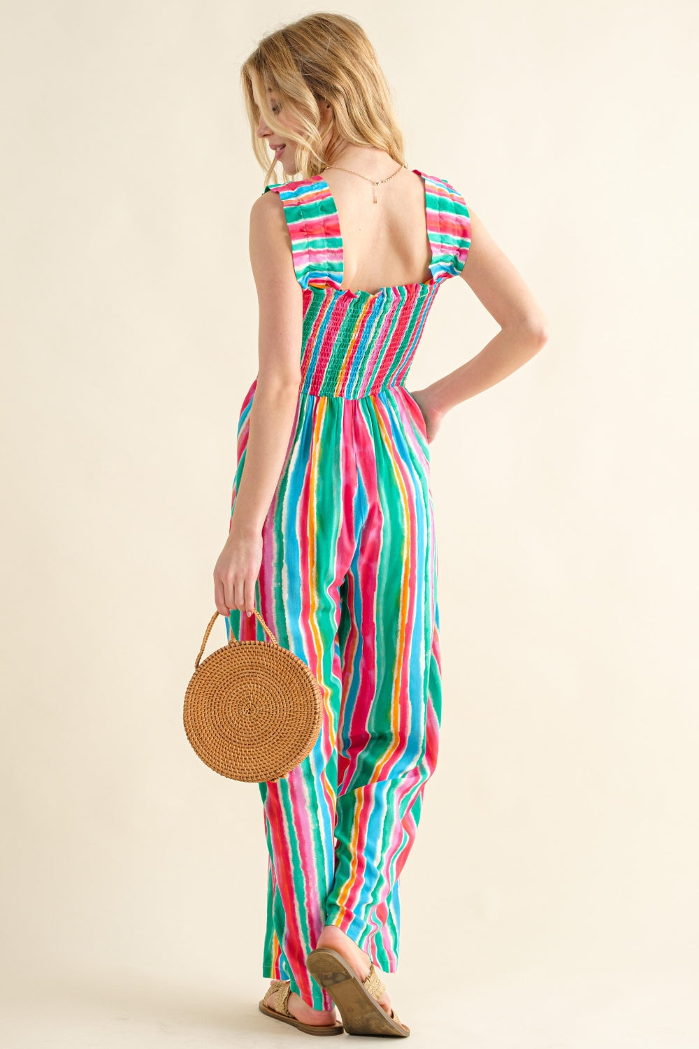 Asteria's Breezy Stripes Eco Jumpsuit