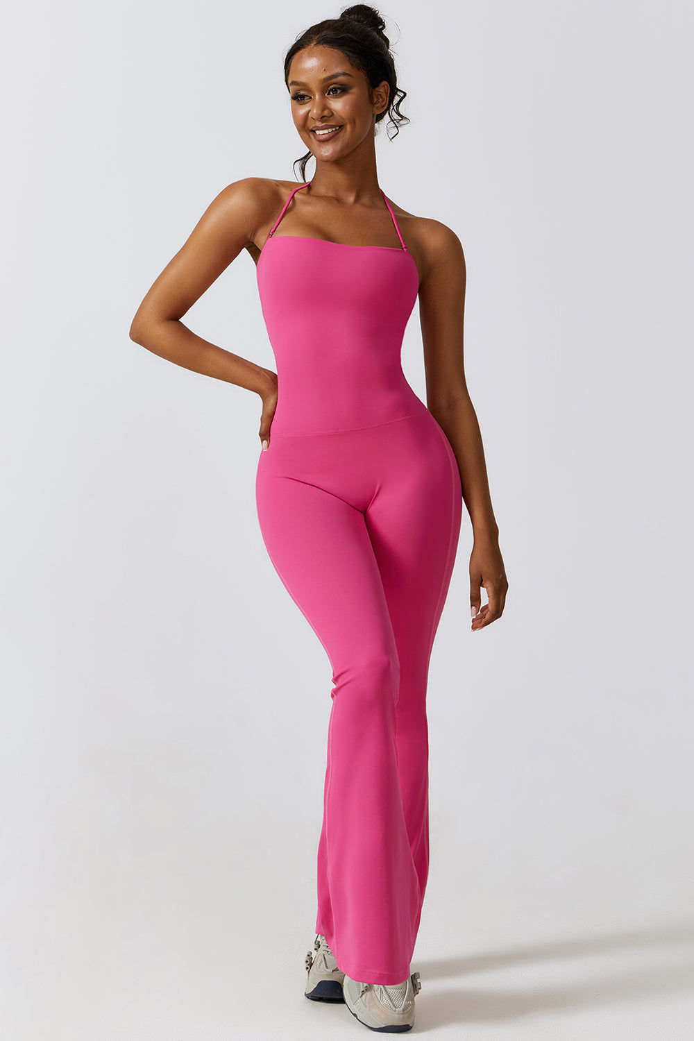 Flare Flow Halter Jumpsuit