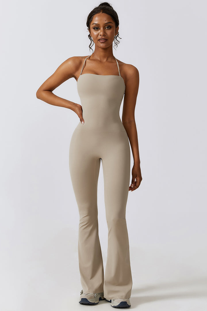 Flare Flow Halter Jumpsuit