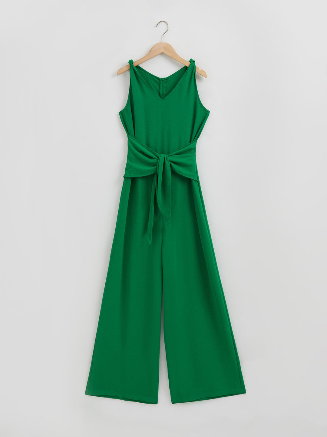 Effortless Chic: Knot Detail Sleeveless Jumpsuit