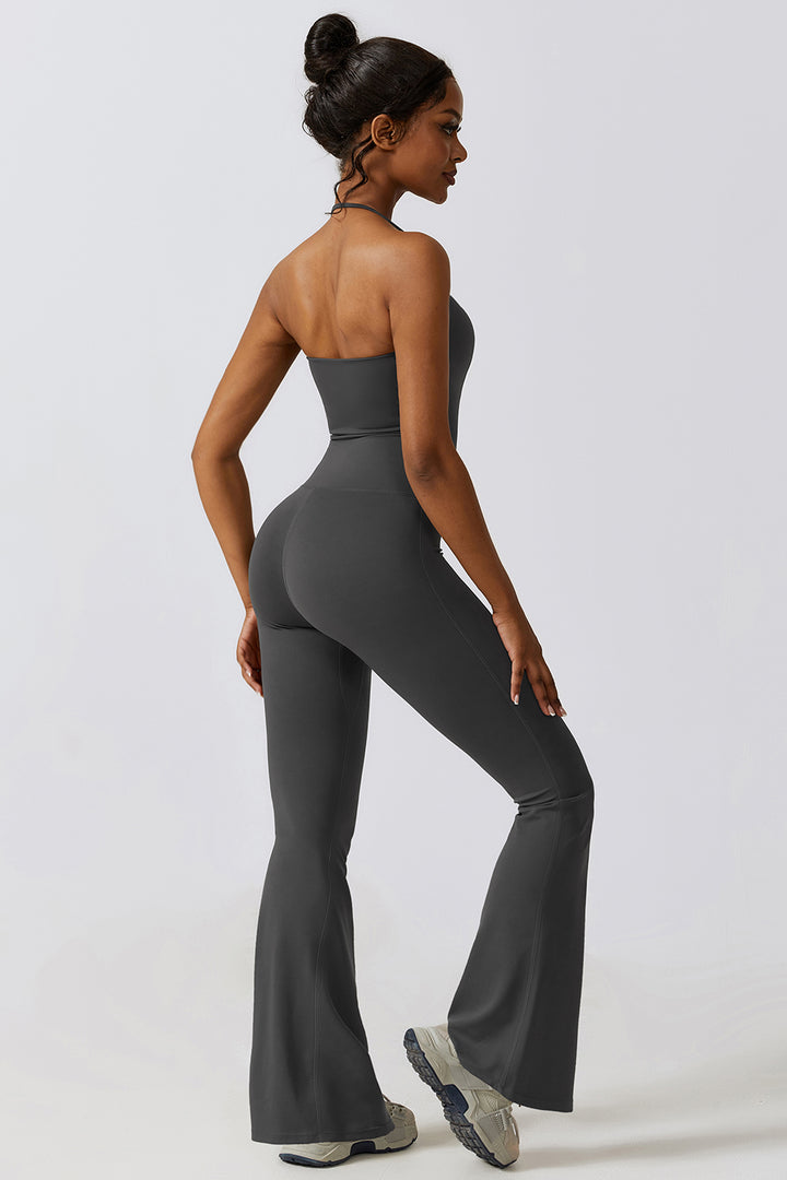 Flare Flow Halter Jumpsuit