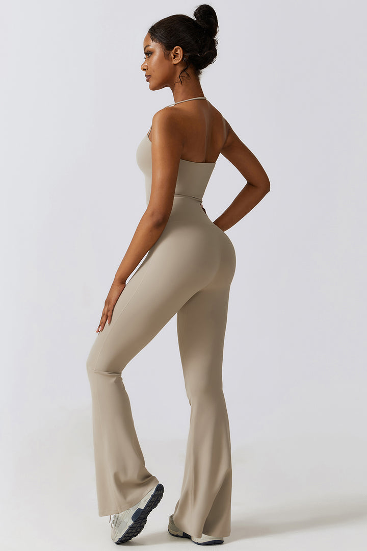 Flare Flow Halter Jumpsuit