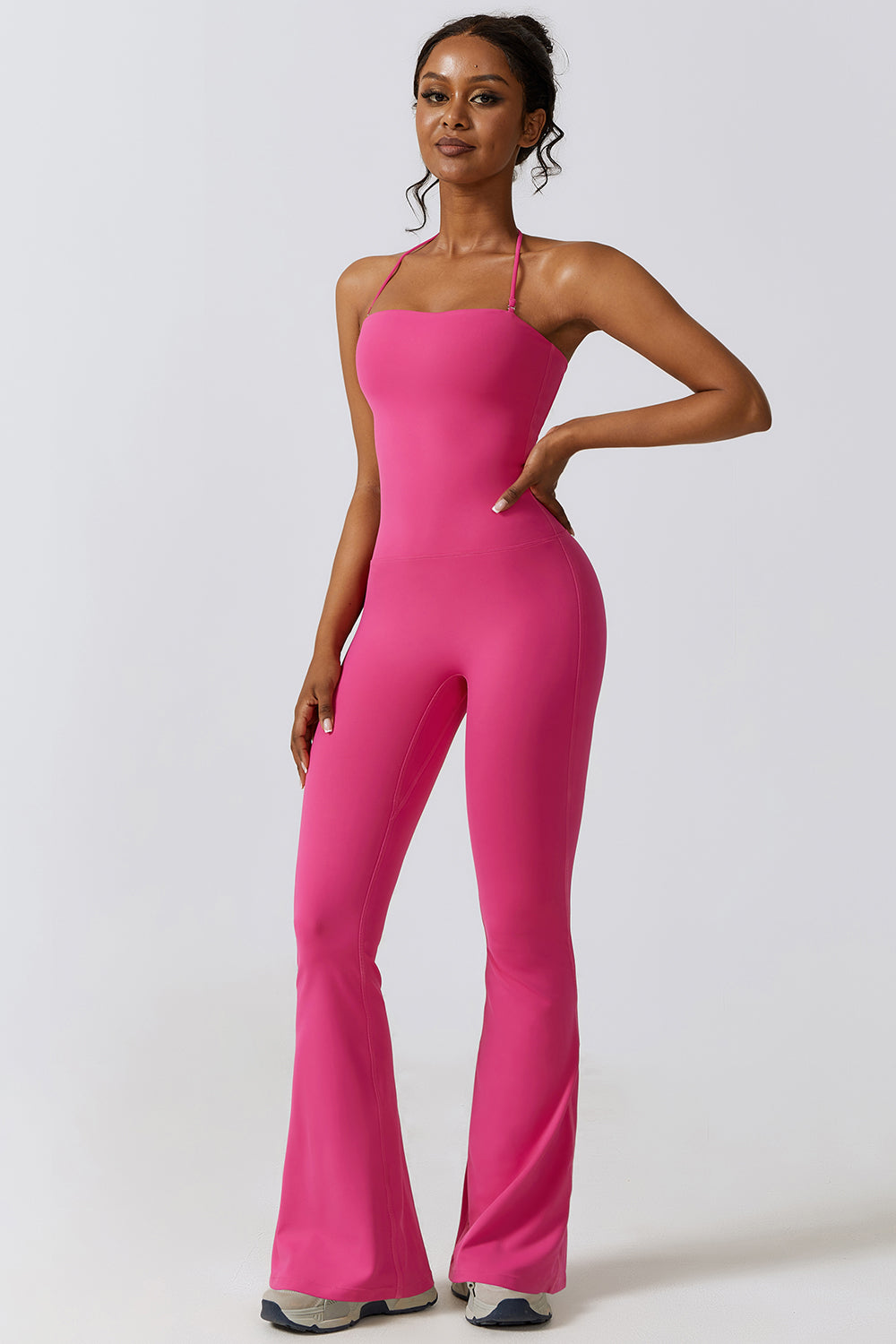 Flare Flow Halter Jumpsuit