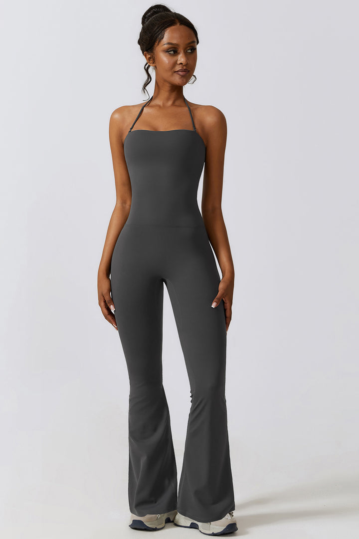 Flare Flow Halter Jumpsuit