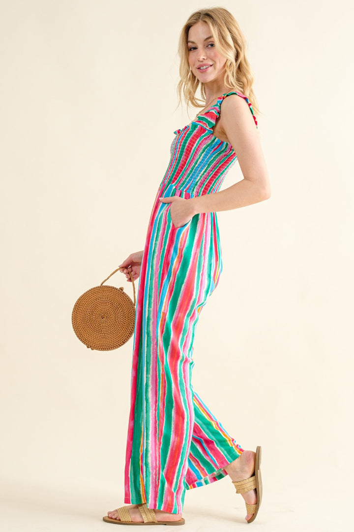 Asteria's Breezy Stripes Eco Jumpsuit