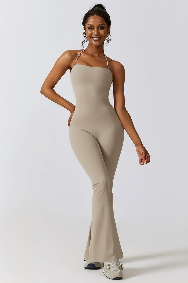 Flare Flow Halter Jumpsuit