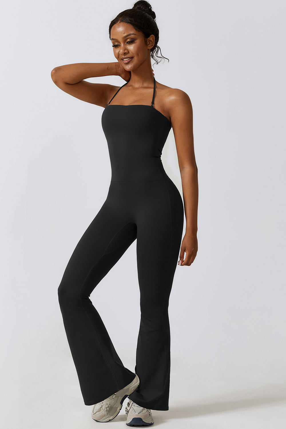 Flare Flow Halter Jumpsuit