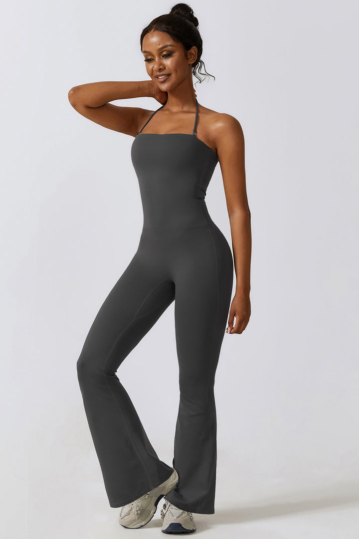 Flare Flow Halter Jumpsuit